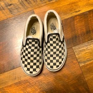 Vans Euc Black and White checkers Super Cute